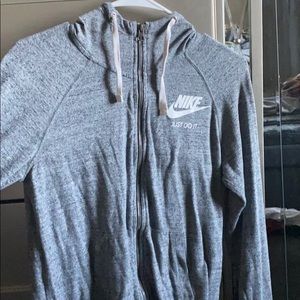Grey Nike Zip Up